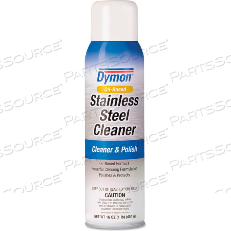 STAINLESS STEEL CLEANER & POLISH, 20 OZ. AEROSOL CAN, 12 CANS - 20920 by Dymon STAINLESS STEEL CLEANER & POLISH, 20 OZ. AEROSOL CAN, 12 CANS - 20920 by Dymon