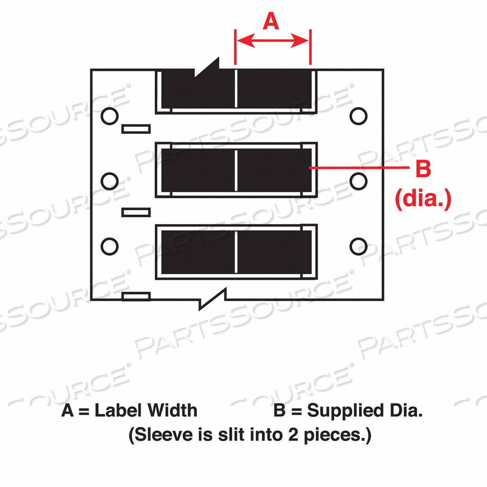 WIRE MARKING SLEEVES 1 IN W 0.235 IN L by Brady Americas WIRE MARKING SLEEVES 1 IN W 0.235 IN L by Brady Americas