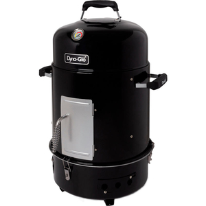 COMPACT CHARCOAL BULLET SMOKER AND GRILL - HIGH GLOSS BLACK by Dyna-Glo