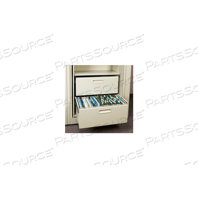 ROTARY FILE CABINET COMPONENTS, LEGAL FILE/STORAGE DRAWER, LOCKING, BONE WHITE 