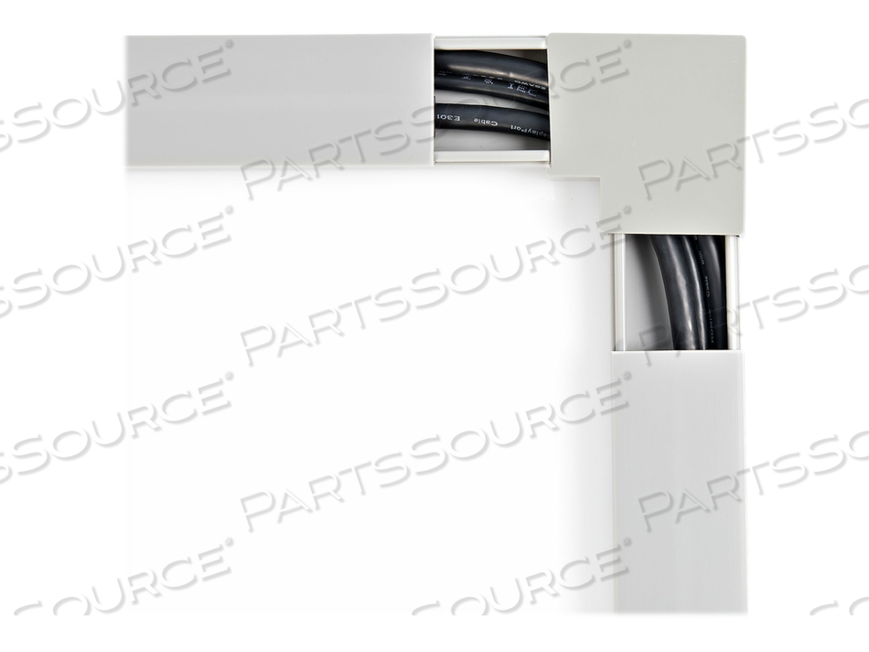 20 PACK CABLE RACEWAY L CONNECTOR FOR CBMCWD3816, 90 DEGREE RIGHT ANGLE, FLAT L TYPE, CABLE MANAGEMENT ACCESSORIES, CHANNEL RACEWAY/WIRING D by StarTech.com Ltd.