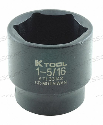 IMPACT SOCKET SAE 1-5/16IN 1-1/2IN.L HEX by KTI