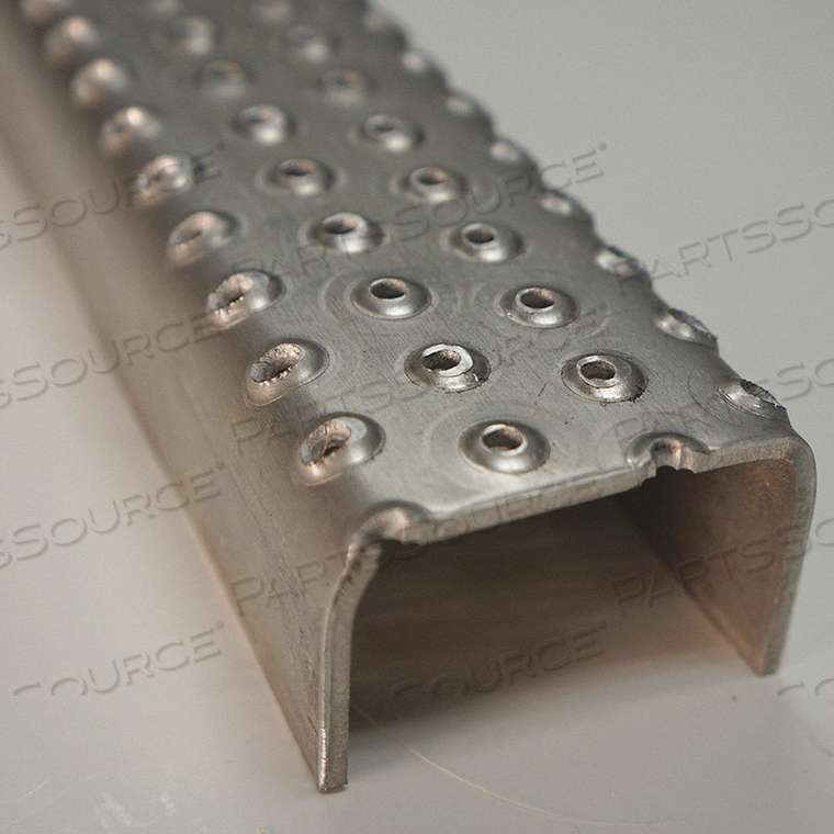 LADDER TREAD RUNG, LADDER RUNG, PERFORATED, ALUMINUM by Direct Metals LADDER TREAD RUNG, LADDER RUNG, PERFORATED, ALUMINUM by Direct Metals