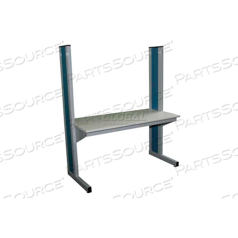 WSI MODULAR WORKBENCH STARTER, C2 SERIES, 30"D X 72"W X 75"H, WHITE LAMINATE by Workstation Industries, Inc.