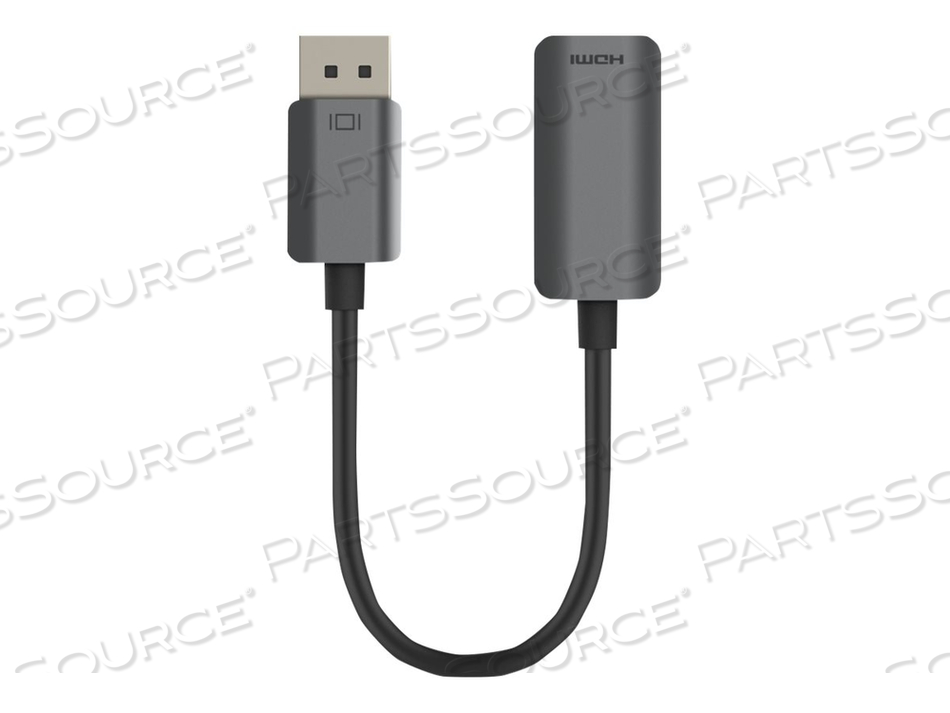 ADAPTER, DISPLAYPORT MALE TO HDMI FEMALE, 8.7 IN, BLACK, ACTIVE by Belkin