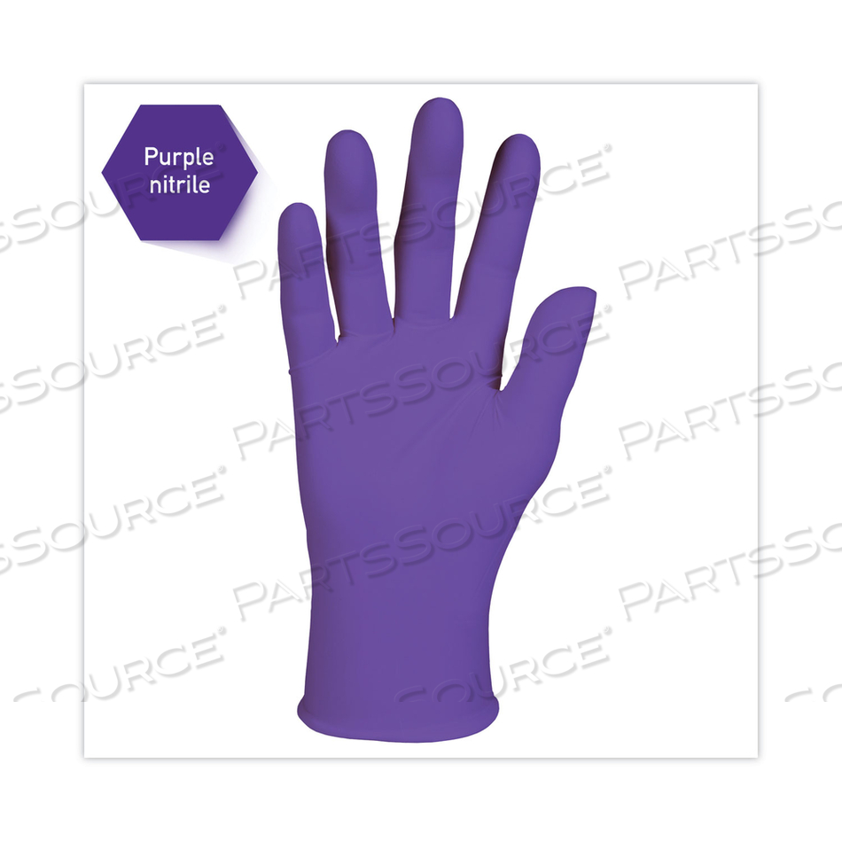 PURPLE NITRILE EXAM GLOVES, 242 MM LENGTH, LARGE, PURPLE by Kimtech