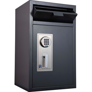 FRONT LOADING DEPOSITORY SAFE WITH ELECTRONIC LOCK 19-3/4" X 17-5/8" X 32-5/8" GRAY by Protex Safe Co. LLC