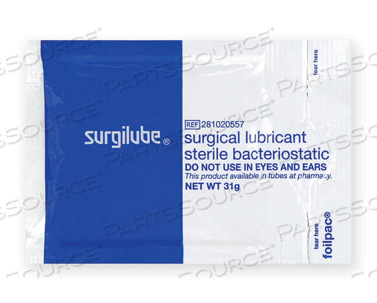 SURGILUBE® SURGICAL LUBRICANT 31G (1.09OZ.) FOILPAC® - STERILE 