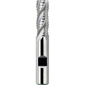 2" DIA., 1-1/4" SHANK, 2" LOC, 4-1/2" OAL, 8 FLUTE COBALT SINGLE END COARSE ROUGHING END MILL, TICN by Melin Tool Company