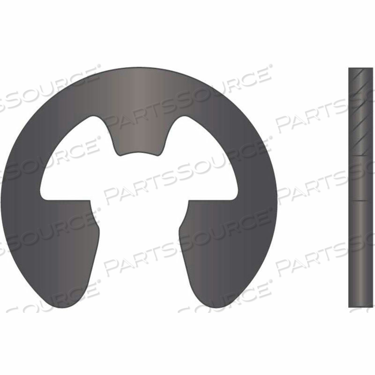 SPECIAL EXTERNAL E-CLIP - 1-3/8" SHAFT DIA. - CARBON SPRING STEEL - PHOSPHATE - STAMPED 