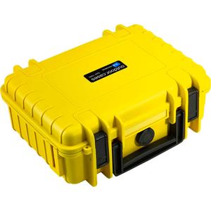 TYPE 1000 SMALL OUTDOOR WATERPROOF CASE W/O FOAM / INSERT 10-3/4"L X 8-1/2"W X 4H, YELLOW by B&W North America