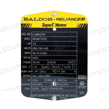 PUMP MOTOR ASSEMBLY by Douglas Machines