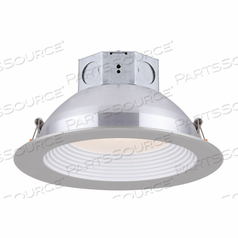 6" ROUND LED BAFFLE RECESS DOWN LIGHT, 14W, 120V, 3000K, NICKEL 