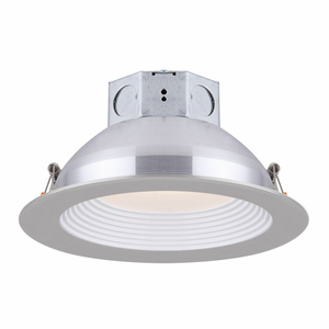 6" ROUND LED BAFFLE RECESS DOWN LIGHT, 14W, 120V, 3000K, NICKEL by AMAX Lighting