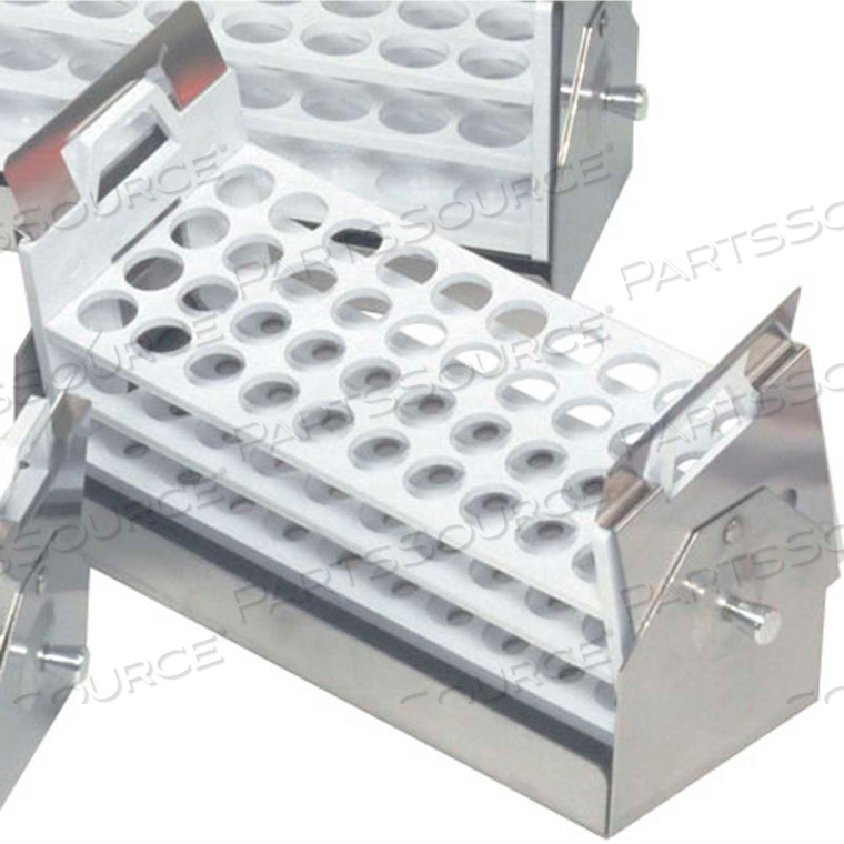 ADJUSTABLE TEST TUBE RACK WITH HOLDER, 40 PLACES, 21-25MM TUBES by Thermo Fisher Scientific (Asheville)