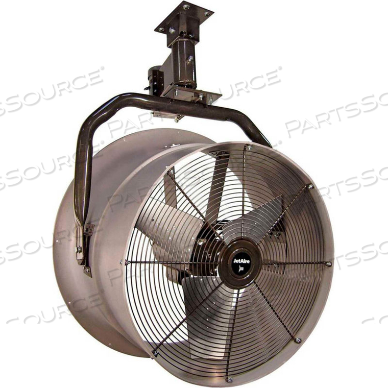JETAIRE 30" VERTICAL MOUNT FAN WITH POLY HOUSING 1/2 HP, 115V, 1PH, 7900 CFM 