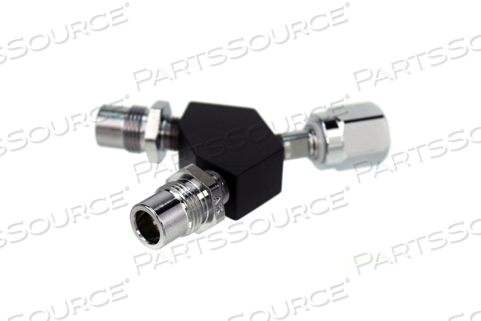DISS Y-BLOCK, HEX NUT FEMALE INLET X DISS MALE OUTLETS, MED AIR by Bay Corporation