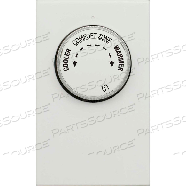 LINE VOLTAGE MECHANICAL THERMOSTAT LV11 - 1 STAGE HEAT ONLY, SINGLE POLE 120/240 VAC 