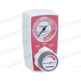 VACUUM REGULATOR, 0 TO 200MMHG GAUGE RANGE, 2.8IN WIDTH, 5.2IN HEIGHT, 3.7IN LENGTH, CONTINUOUS-INTERMITTENT 3-MODE REGULATOR MODE by Precision Medical, Inc.