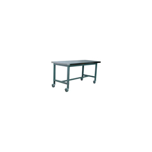 WORKBENCH, 1012 SERIES, STAINLESS STEEL OVER HARDBOARD, 48"W X 30"D, GRAY by Stackbin Corporation