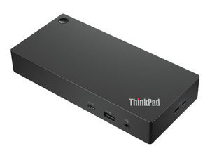 THINKPAD UNIVERSAL USB-C DOCK, DOCKING STATION, USB-C, HDMI, 2 X DP, GIGE, 90 WATT, CRU, UNITED STATES, FOR THINKPAD E14 GEN 4, L13 YOGA GEN by Lenovo