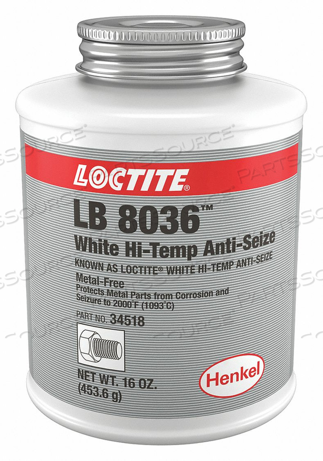 ANTI SEIZE COMPOUND WHITE HI-TEMP 16OZ by Loctite Brand