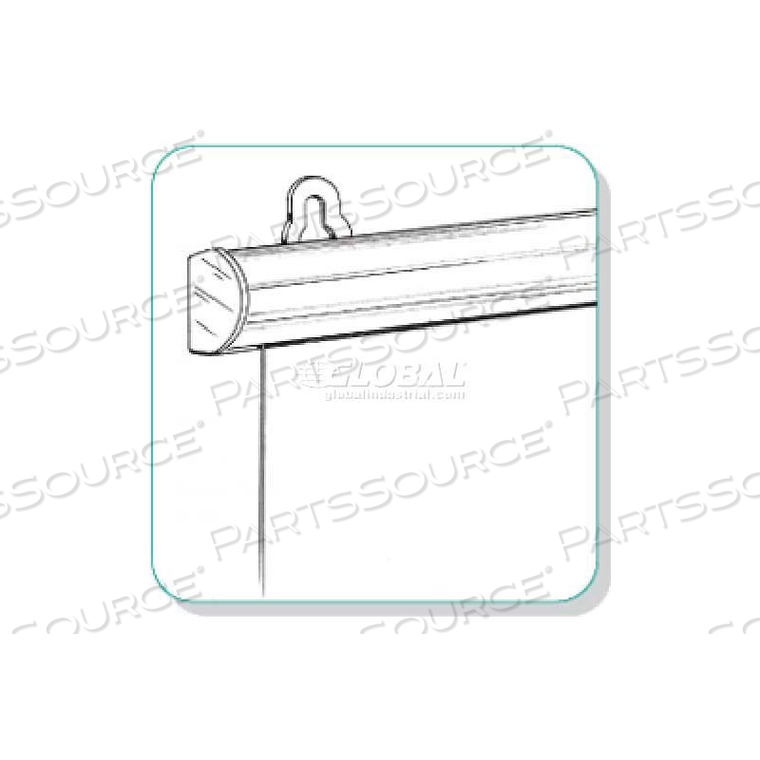 CLASSIC ALUMINUM BANNER HANGER, 22"L by Clip Strip Corp.