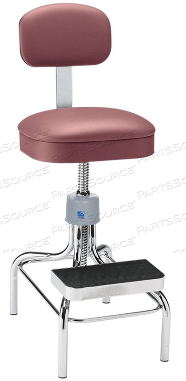 DELUXE LABORATORY STOOL, BURGUNDY by Pedigo Products, Inc.