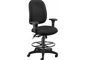 TASK CHAIR BLACK ADJ ARMS BACK 22-3/4 H by OFM Inc