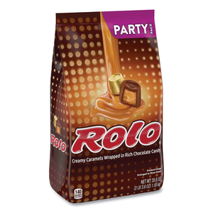 PARTY PACK CREAMY CARAMELS WRAPPED IN RICH CHOCOLATE CANDY, 35.6 OZ BAG by ROLO