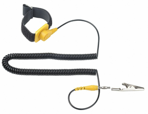ESD WRIST STRAP ADJ 10 FT L YELLOW/BLACK by Eclipse Enterprises, Inc.