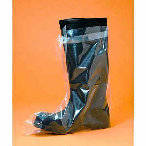 4 MIL HEAVY DUTY POLYETHYLENE BOOT COVERS, CLEAR, LG, 50/BOX by Keystone Safety