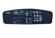 FOOTBOARD CONTROLS LABEL W/SCALE AND THREE ZONE BED EXIT by Stryker Medical