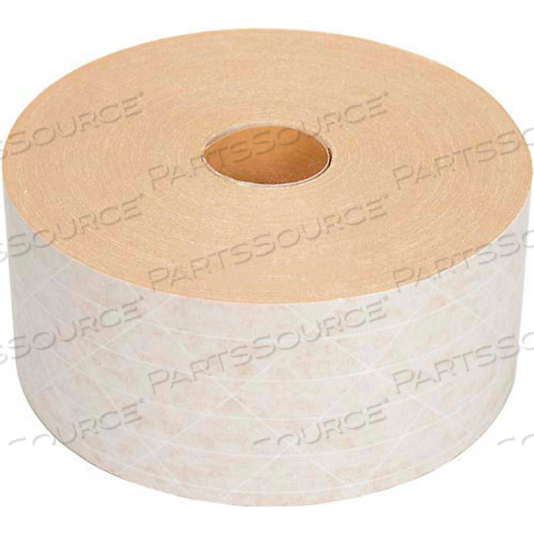 LIGHT DUTY REINFORCED WATER ACTIVATED KRAFT TAPE 3" X 375' WHITE by Holland Manufacturing Company, Inc. LIGHT DUTY REINFORCED WATER ACTIVATED KRAFT TAPE 3" X 375' WHITE by Holland Manufacturing Company, Inc.