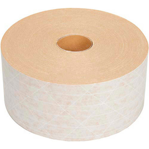 LIGHT DUTY REINFORCED WATER ACTIVATED KRAFT TAPE 3" X 375' WHITE by Holland Manufacturing Company, Inc. LIGHT DUTY REINFORCED WATER ACTIVATED KRAFT TAPE 3" X 375' WHITE by Holland Manufacturing Company, Inc.