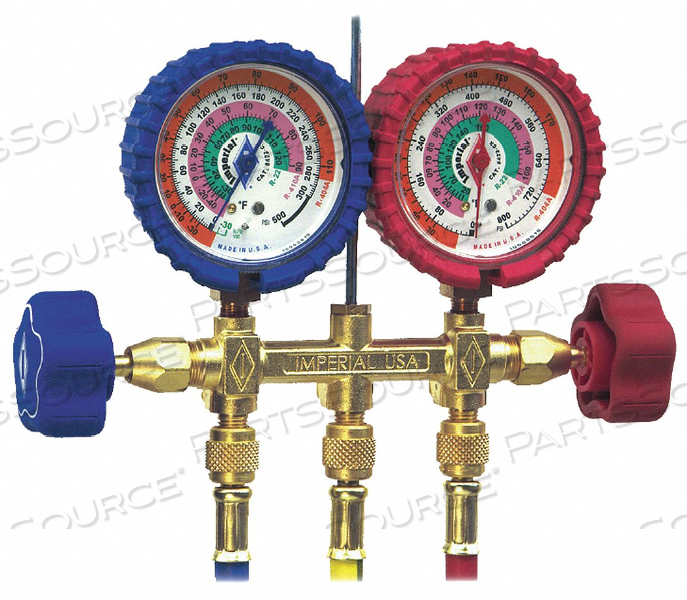 MECHANICAL MANIFOLD GAUGE SET 2-VALVE by Imperial