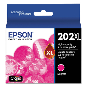T202XL320-S (202XL) CLARIA HIGH-YIELD INK, 470 PAGE-YIELD, MAGENTA by Epson T202XL320-S (202XL) CLARIA HIGH-YIELD INK, 470 PAGE-YIELD, MAGENTA by Epson