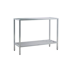 ALUMINUM HEAVY DUTY 2-SHELF RACK, 24"W X 48"H X 72"L by New Age Industries