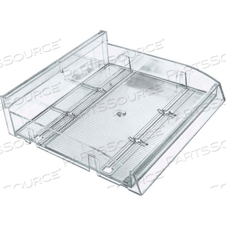 MODULAR COSMETIC TRAY, 12"W X 3.5"H X 12"D, CLR - PKG QTY 2 by Azar International