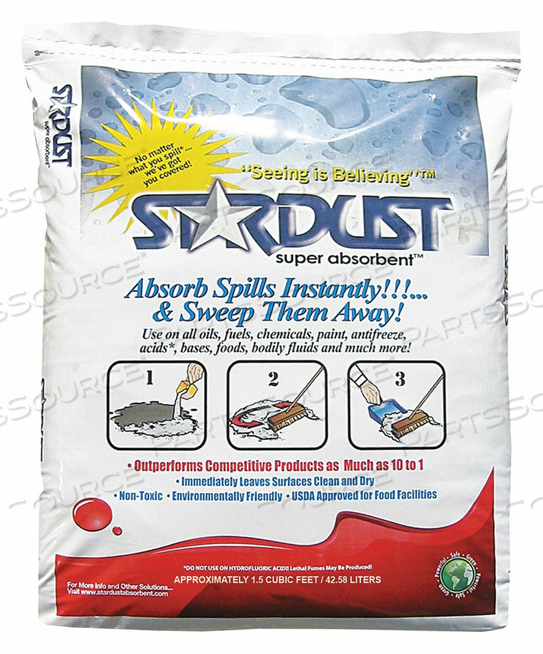 LOOSE ABSORBENT BAG SIZE 1.5 CU FT. by Stardust Spill Products LOOSE ABSORBENT BAG SIZE 1.5 CU FT. by Stardust Spill Products