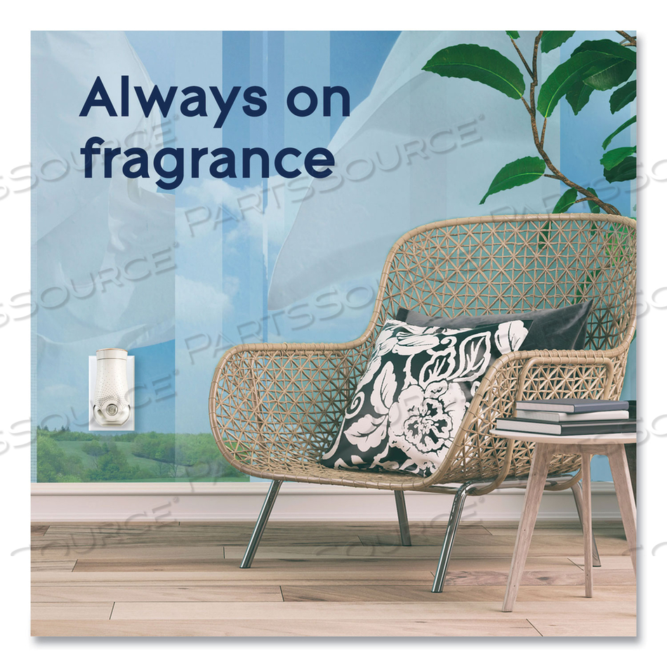 PLUGIN SCENTED OIL, CLEAN LINEN, 0.67 OZ, 2 WARMERS AND 6 REFILLS/PACK by Glade