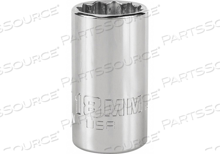 SOCKET 1/2 METRIC SIZE 18MM by Proto SOCKET 1/2 METRIC SIZE 18MM by Proto