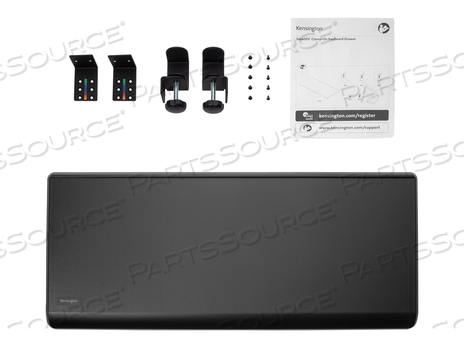 SMARTFIT CLAMP-ON KEYBOARD DRAWER, KEYBOARD/MOUSE TRAY, UNDER-DESK MOUNTABLE, TAA COMPLIANT by Kensington Computer Products