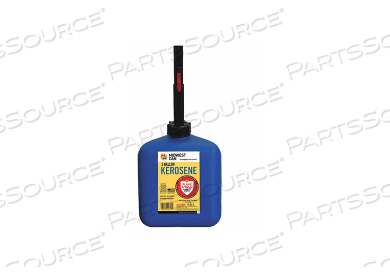 KEROSENE CAN 2 GAL. SELF BLUE HDPE by Midwest Can KEROSENE CAN 2 GAL. SELF BLUE HDPE by Midwest Can