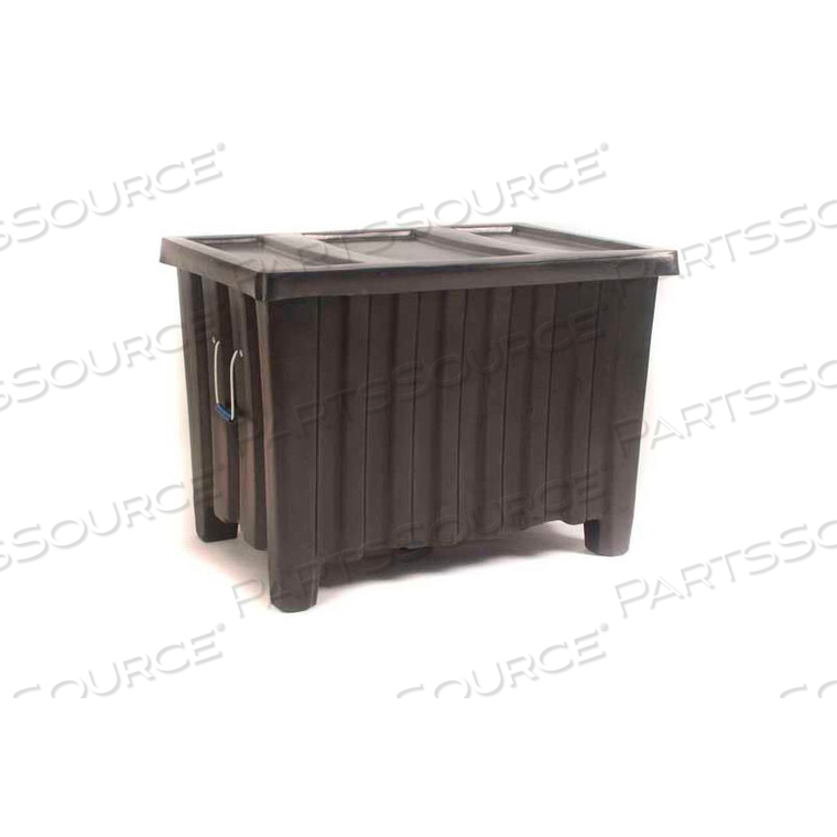 FORKLIFTABLE BULK SHIPPING CONTAINER MTE-2L WITH LID - 41"L X 28"W X 26-1/2"H, BLUE by Myton Industries FORKLIFTABLE BULK SHIPPING CONTAINER MTE-2L WITH LID - 41"L X 28"W X 26-1/2"H, BLUE by Myton Industries