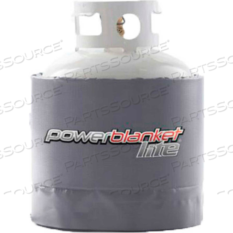 LITE INSULATED GAS CYLINDER HEATER, 90F FIXED TEMP, USED W/ 20-40 LB. TANKS by Powerblanket LITE INSULATED GAS CYLINDER HEATER, 90F FIXED TEMP, USED W/ 20-40 LB. TANKS by Powerblanket