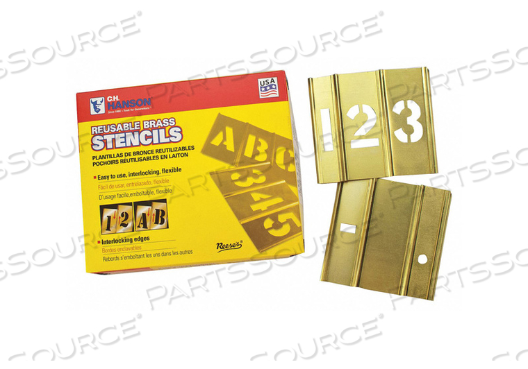 5 INCH 15 PIECE SET OF NUMBERS STENCILS by C.H. Hanson 5 INCH 15 PIECE SET OF NUMBERS STENCILS by C.H. Hanson