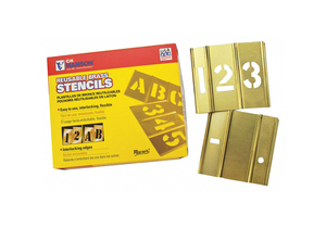 5 INCH 15 PIECE SET OF NUMBERS STENCILS by C.H. Hanson