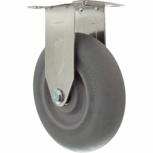 CASTERS RIGID TOP PLATE CASTER - 3"DIA. ELEMENT WITH NO BRAKE by Superior Casters, Inc.