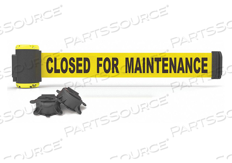 7' MAGNETIC WALL MOUNT BARRIER, "CLOSED FOR MAINTENANCE" BANNER by Banner Stakes 7' MAGNETIC WALL MOUNT BARRIER, "CLOSED FOR MAINTENANCE" BANNER by Banner Stakes